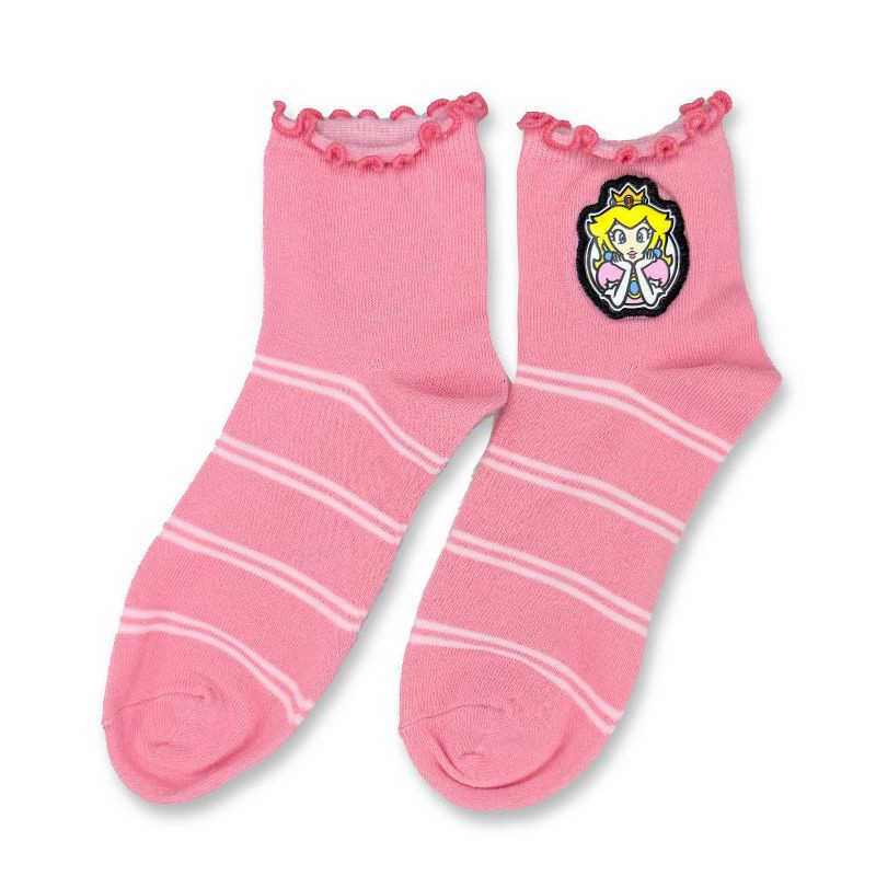 slide 6 of 6, Nintendo Super Mario Princess Mystery Single Quarter Crew Socks, 1 ct