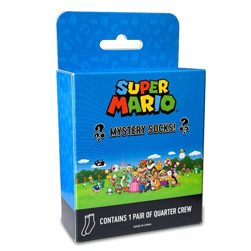 slide 2 of 6, Nintendo Super Mario Princess Mystery Single Quarter Crew Socks, 1 ct
