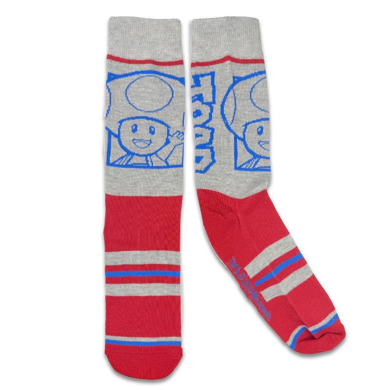 slide 15 of 15, Nintendo Super Mario Mystery Men's Single Crew Socks, 1 ct