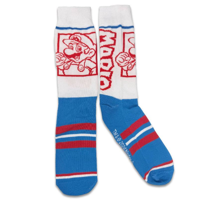 slide 7 of 15, Nintendo Super Mario Mystery Men's Single Crew Socks, 1 ct