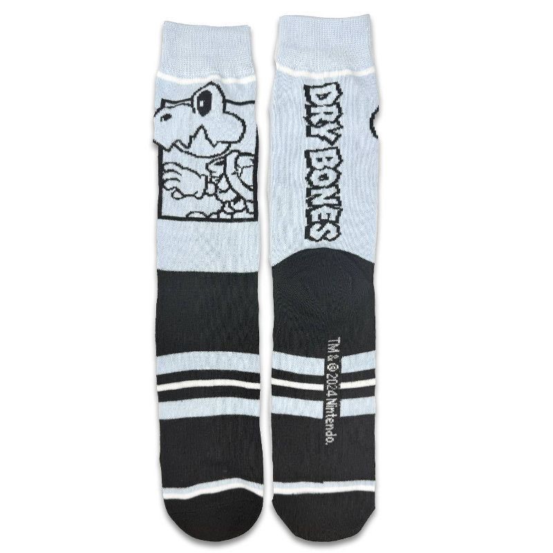 slide 8 of 15, Nintendo Super Mario Mystery Men's Single Crew Socks, 1 ct