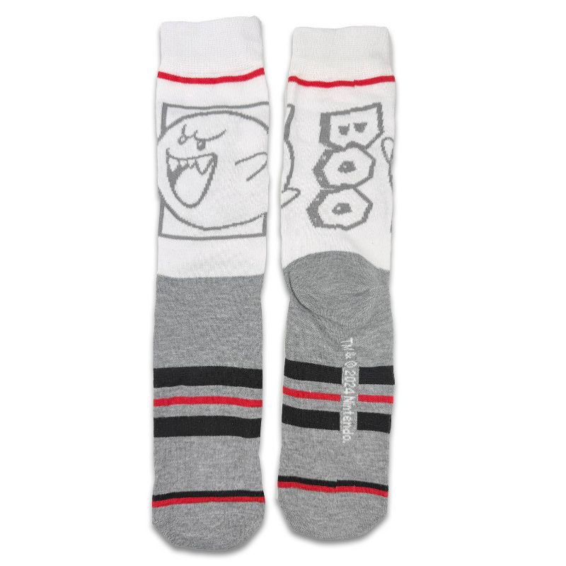 slide 10 of 15, Nintendo Super Mario Mystery Men's Single Crew Socks, 1 ct