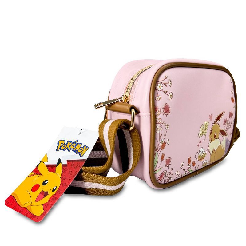 slide 2 of 4, Pokemon Pokémon Eevee Floral Print Camera Bag, 1 ct