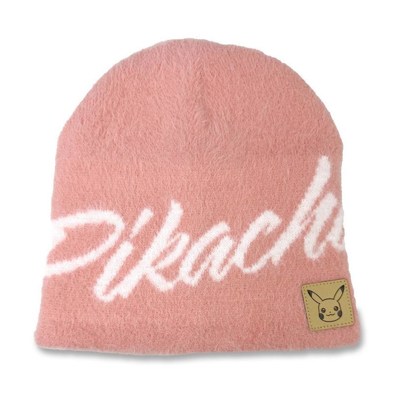 slide 1 of 4, Pokemon Pokémon Pikachu Eyelash Skull Beanie, 1 ct