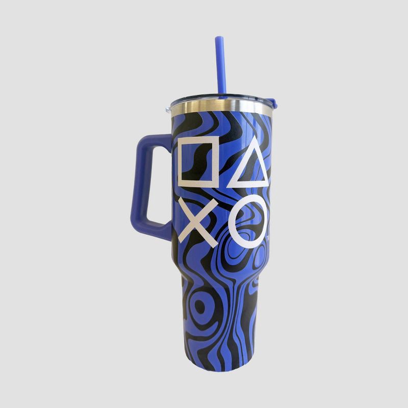 slide 2 of 3, Sony PlayStation Classic Icons 40 oz. Tumbler - Purple, 40 oz