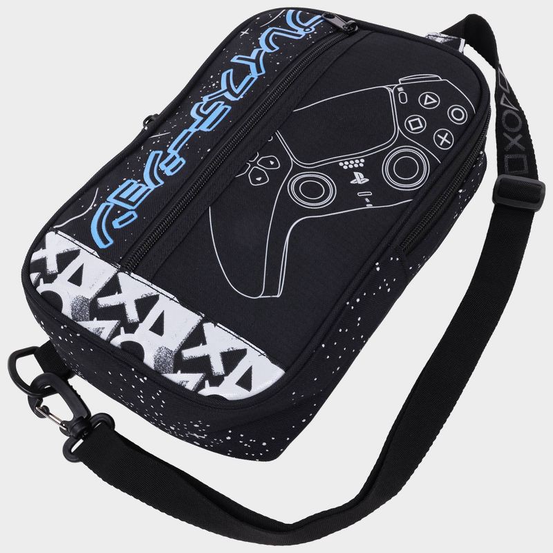 slide 4 of 7, Sony PlayStation Offset Zipper Sling Bag, 1 ct