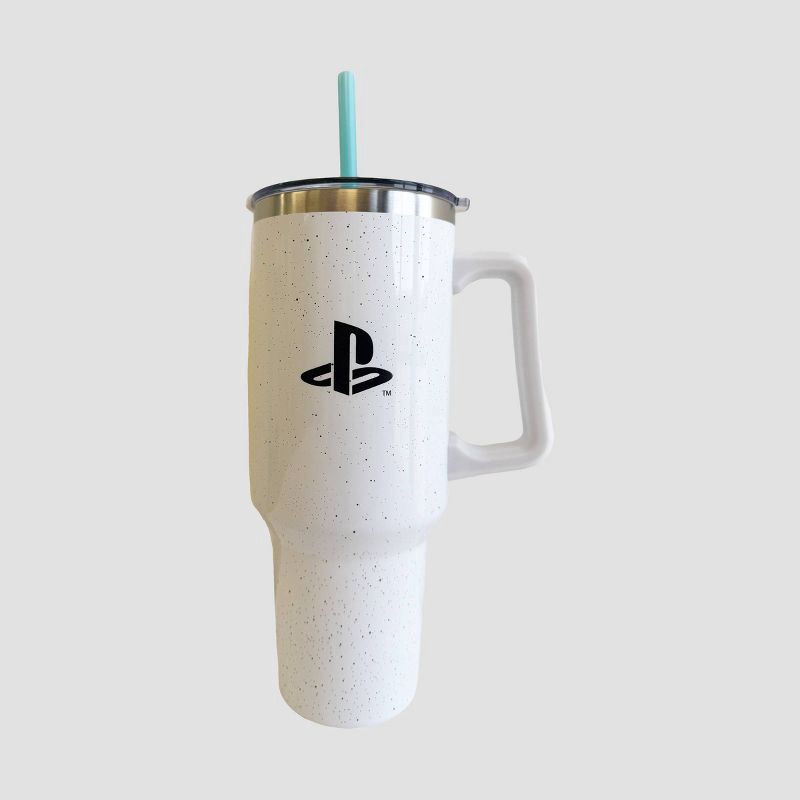 slide 1 of 3, Sony PlayStation Classic Icons 40 oz. Tumbler - White, 40 oz