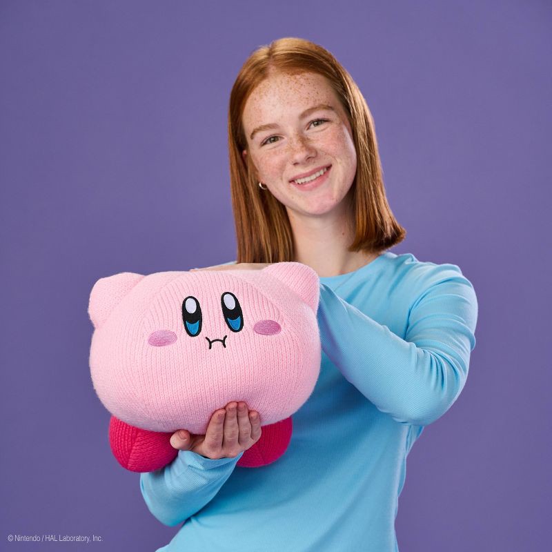 slide 6 of 7, Club Mocchi Mocchi Nuiguru Knit - Hovering Kirby 11" Plush, 1 ct