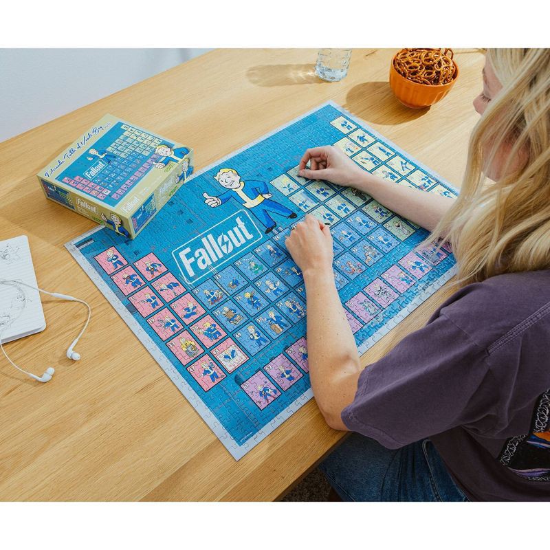 slide 4 of 7, Fallout Periodic Table Of Vault Boy 1000-Piece Jigsaw Puzzle, 1 ct