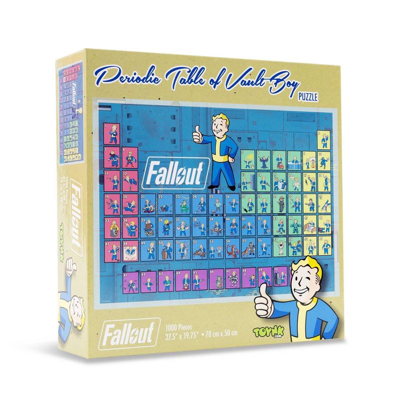 slide 1 of 7, Fallout Periodic Table Of Vault Boy 1000-Piece Jigsaw Puzzle, 1 ct