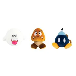 Club Mocchi Mocchi Super Mario 3pk Villains Mini Plush