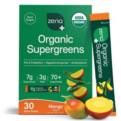 Zena Nutrition Organic Supergreens Powder - Mango