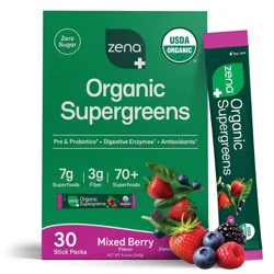 Zena Nutrition Organic Supergreens Powder - Mixed Berry
