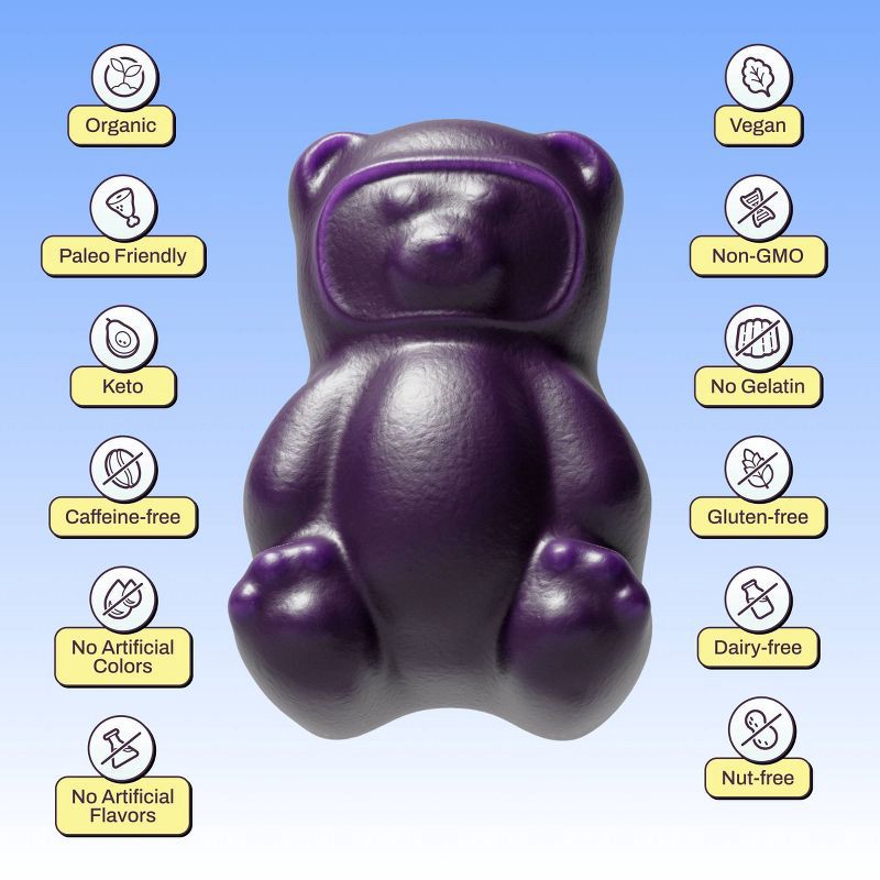 slide 7 of 11, Gruns Nütrops By Grüns Low Sugar Functional Nootropics for Brain Health Mushroom Gummies - 96ct/12pk, 96 ct, 12 ct