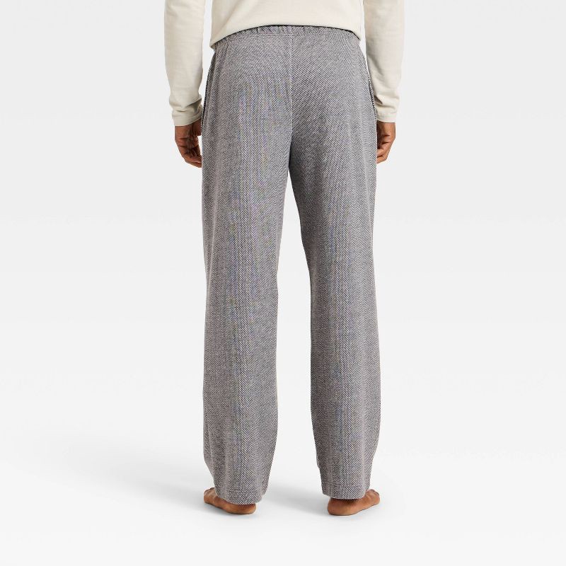 slide 2 of 3, Men's Textured Knit Lounge Pants - Goodfellow & Co™ Gray M, 1 ct