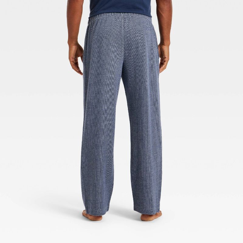 slide 2 of 3, Men's Textured Knit Lounge Pants - Goodfellow & Co™ Blue M, 1 ct