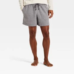 Men's Textured Knit Lounge Pajama Shorts - Goodfellow & Co™ Gray XL