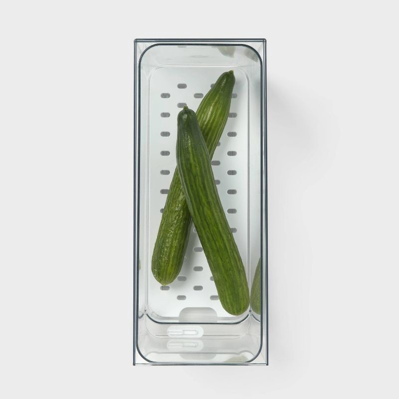 slide 4 of 4, Tall Ventilated Fridge Drawer Storage - Brightroom™, 1 ct