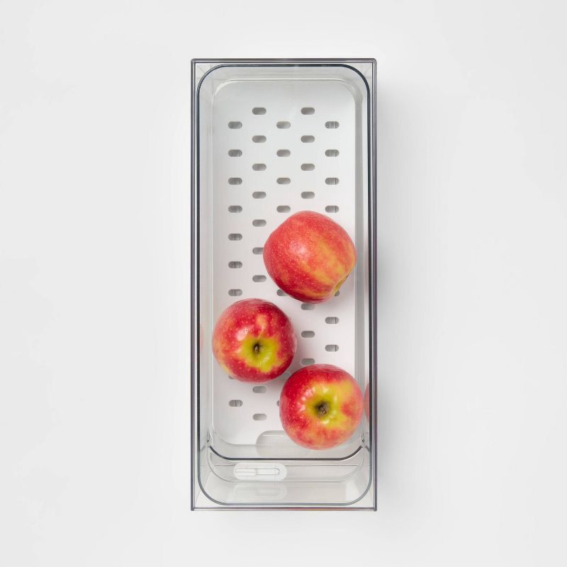 slide 4 of 4, Small Ventilated Fridge Drawer Storage - Brightroom™, 1 ct