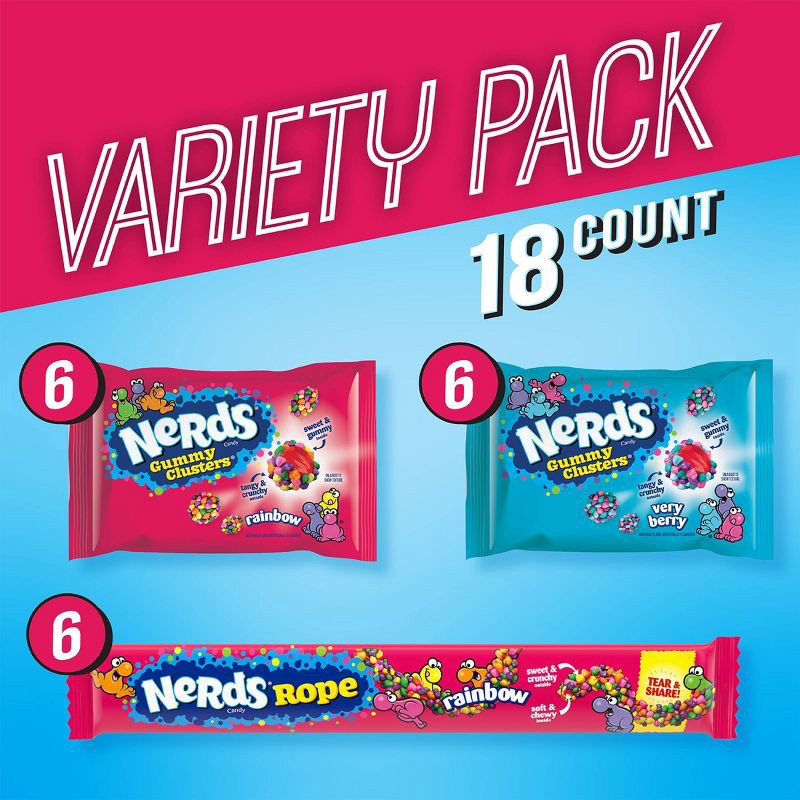 slide 3 of 5, Nerds Variety Box Candies - 18ct, 18 ct