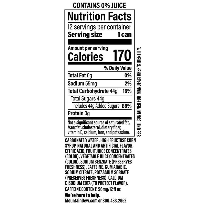slide 6 of 9, Mtn Dew Cabo Citrus Soda - 12pk/12 fl oz Cans, 12 ct; 12 fl oz