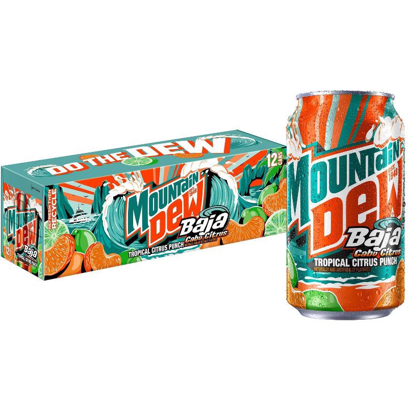 slide 9 of 9, Mtn Dew Cabo Citrus Soda - 12pk/12 fl oz Cans, 12 ct; 12 fl oz