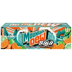 Mtn Dew Cabo Citrus Soda - 12pk/12 fl oz Cans