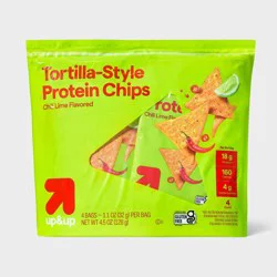 Protein Chips Chili Lime Tortilla Chips - 4.5oz/4pk - up&up™