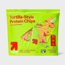 Protein Chips Chili Lime Tortilla Chips - 4.5oz/4pk - up&up™