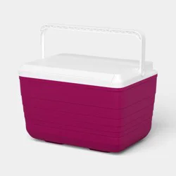 14 Cans/10qt Hard Sided Cooler Pink - Sun Squad™