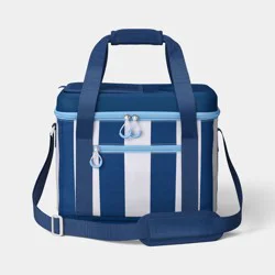 24 Cans/20.7qt Soft Sided Cooler Blue - Sun Squad™