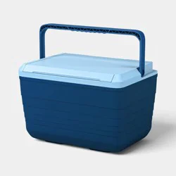 14 Cans/10qt Hard Sided Cooler Blue - Sun Squad™