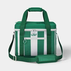24 Cans/20.7qt Soft Sided Cooler Green - Sun Squad™