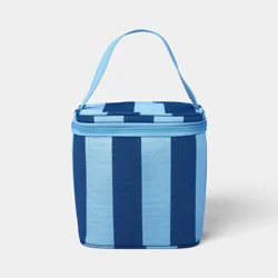 4 Cans/3.1qt Soft Sided Personal Cooler Blue - Sun Squad™