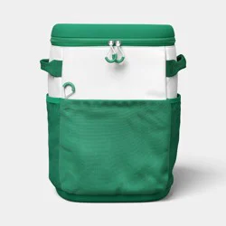 24 Cans/20.4qt Backpack Cooler Green - Sun Squad™