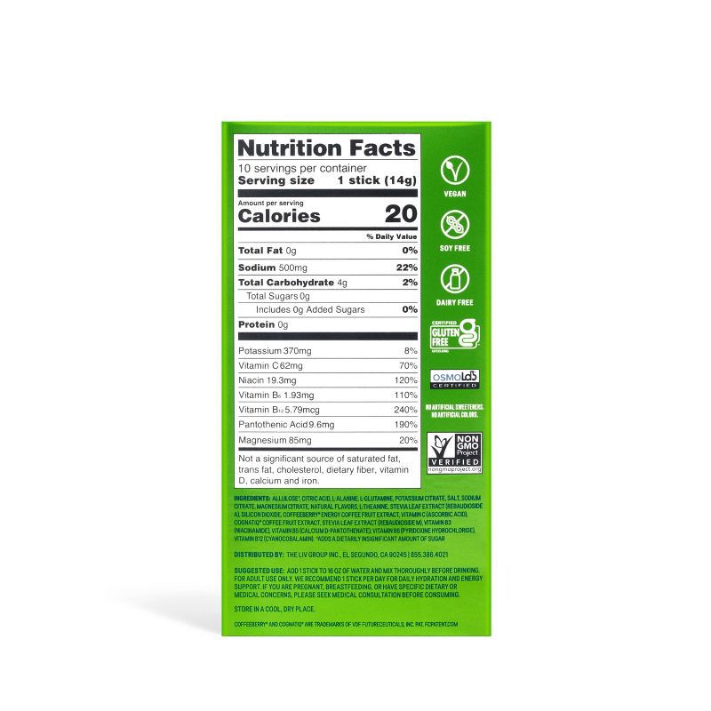 slide 2 of 6, Liquid I.V. Sugar-Free Energy Multiplier Vegan Powder Electrolyte Supplements - Strawberry Kiwi - 4.9oz/10ct, 4.9 oz, 10 ct