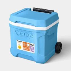 Sun Squad 24 Cans/16qt Rolling Cooler - Carolina Blue