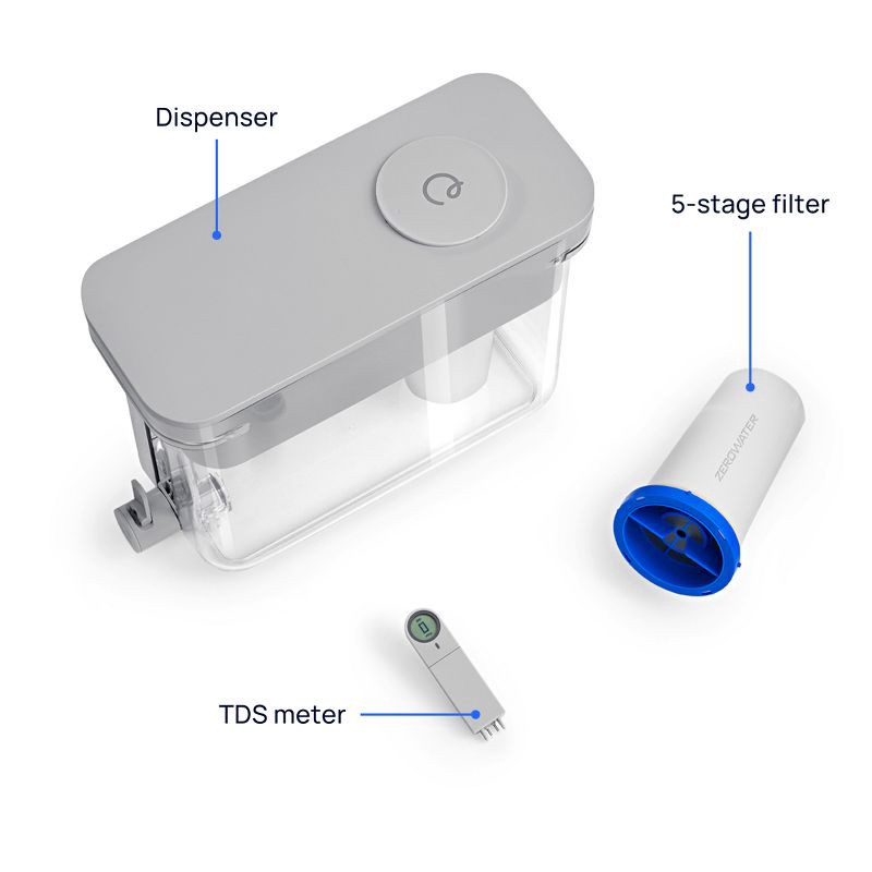 slide 9 of 10, Culligan with ZeroWater Technology 32 Cup Dispenser, 1 ct