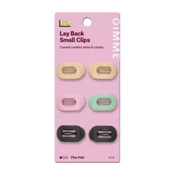Gimme Beauty Lay Back Small Clip Set - Fine Hair - 6ct: Hair Styling, ABS Material