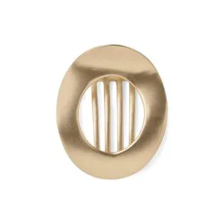 The Hair Edit Gilded Ellipse Flat Lay Claw Clip: Hair Styling, Securing Hair, Metal, All Hair Types