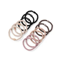 The Hair Edit Braided Bands Hair Ties - 12pk: Hair Styling, Securing Hair, For All Hair Types