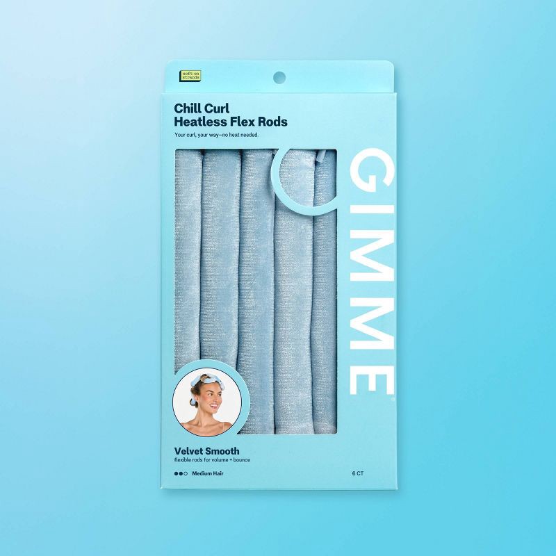 slide 8 of 9, Gimme Beauty Chill Curl Heatless Flex Rods for Volume and Bounce - Medium Hair - 6ct, 6 ct