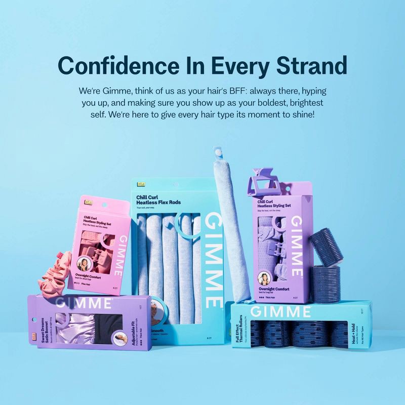 slide 9 of 9, Gimme Beauty Chill Curl Heatless Flex Rods for Volume and Bounce - Medium Hair - 6ct, 6 ct