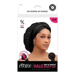 Evolve Products Halo Beauty Hairwrap Cap - Black