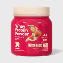 Whey Protein Powder - Strawberries and Cream - 16oz - up&up™