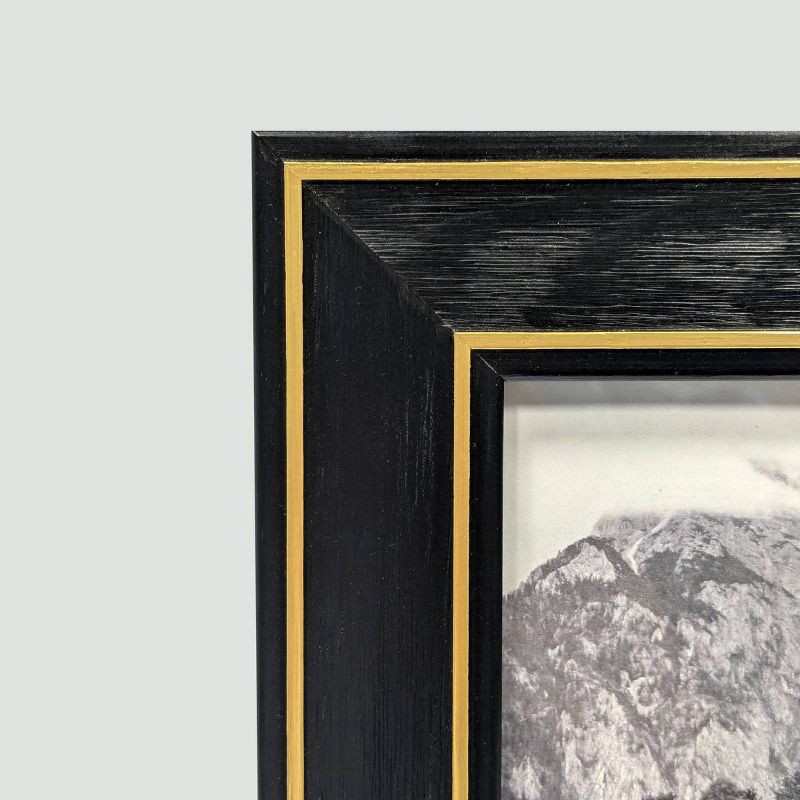 slide 3 of 5, Harbortown 5"x7" Two Tone Border Table Picture Frame Brown, 1 ct