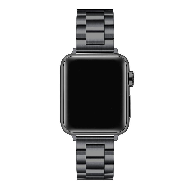 slide 4 of 7, Posh Tech Maxwell Stainless Steel Smart Watch Band, Universal Fit for Apple Watch, Samsung Galaxy, Garmin 20mm - Black, 1 ct