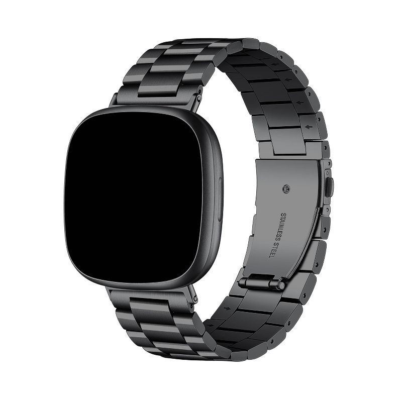 slide 6 of 7, Posh Tech Maxwell Stainless Steel Smart Watch Band, Universal Fit for Apple Watch, Samsung Galaxy, Garmin 20mm - Black, 1 ct