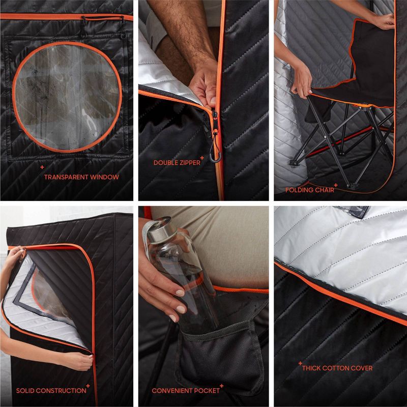 slide 8 of 11, Sharper Image Steam Sauna Portable Body Massager, 1 ct