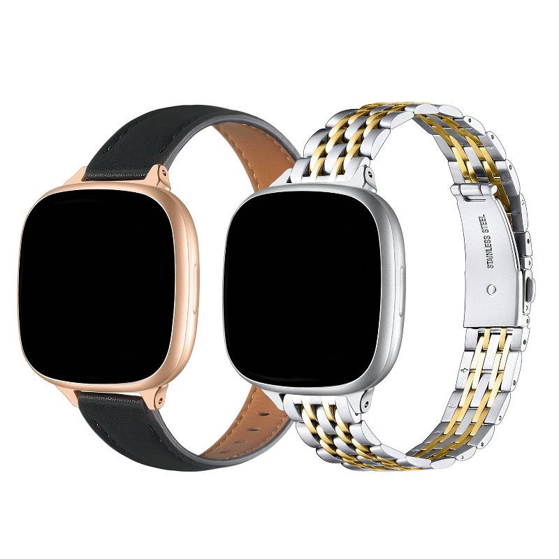 slide 5 of 6, Posh Tech 2pk Smart Watch Band Set, Universal Fit for Apple Watch, Samsung Galaxy, Garmin 20mm - Stella/Carmen, 2 ct